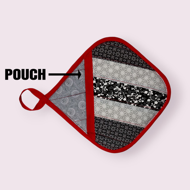 Handmade Reversible Pot Holder with Pocket - Unicorn Fart Productions